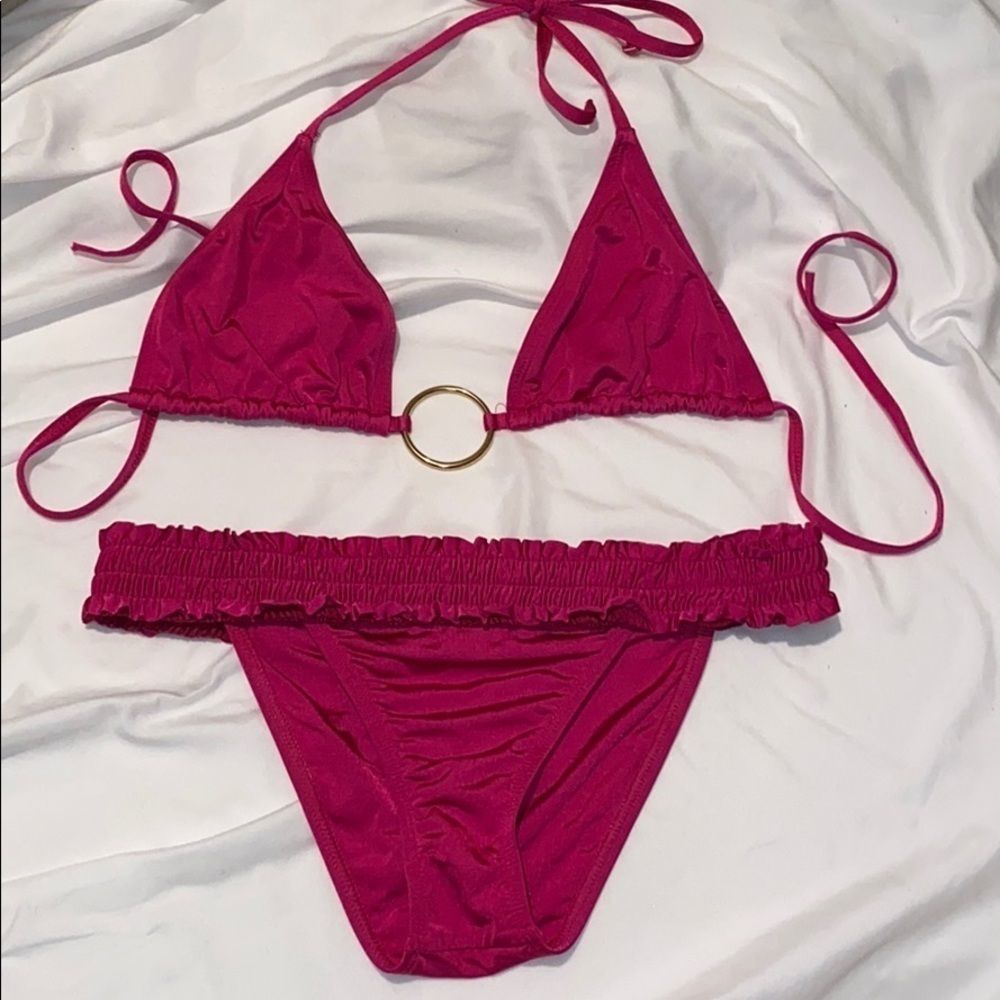 LeTarte ruffle bottom bikini